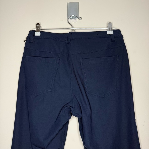 LULULEMON ABC Classic Fit Straight Leg Atheleisure Navy Blue Pant - Picture 11 of 13